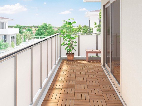 住田仲介マンションAB ベランダ