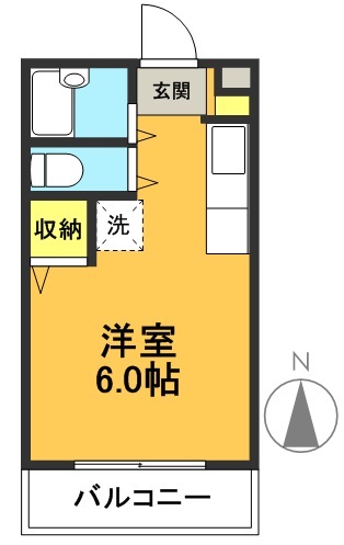 プレジオ代田 105号室 間取り