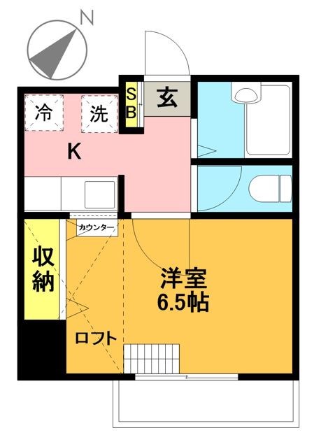 アジュール松原Ⅱ 103号室 間取り