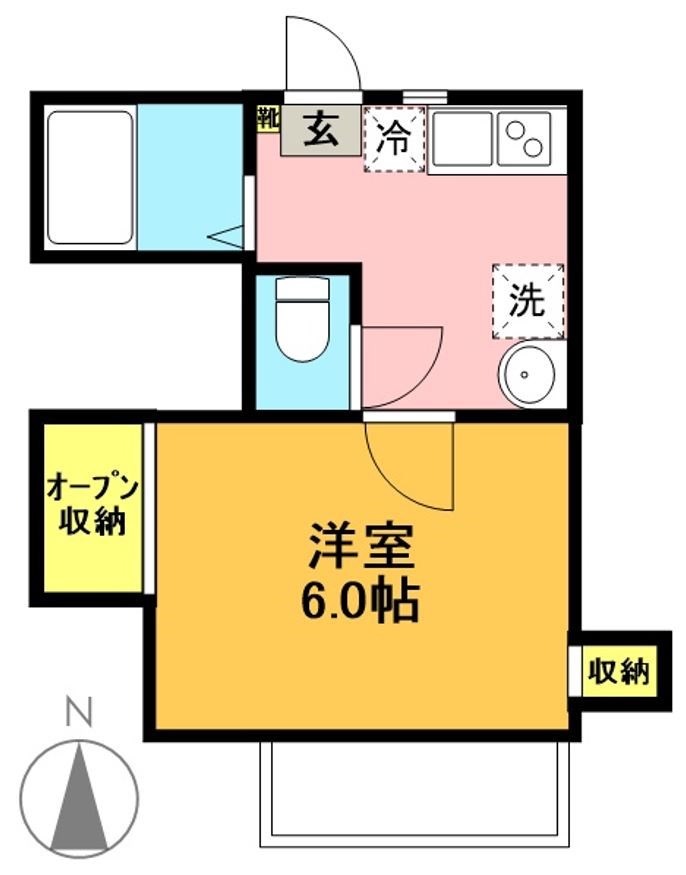 ル・スリール 202号室 間取り