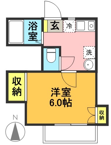 ル・スリール 202号室 間取り