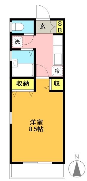 ガーデンコート梅丘 間取り図