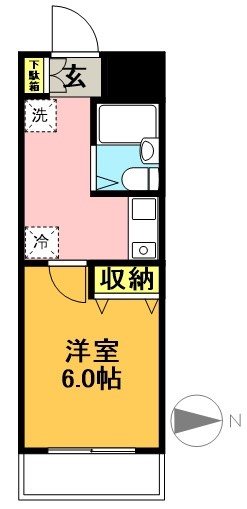 アゼリア明大前 104号室 間取り