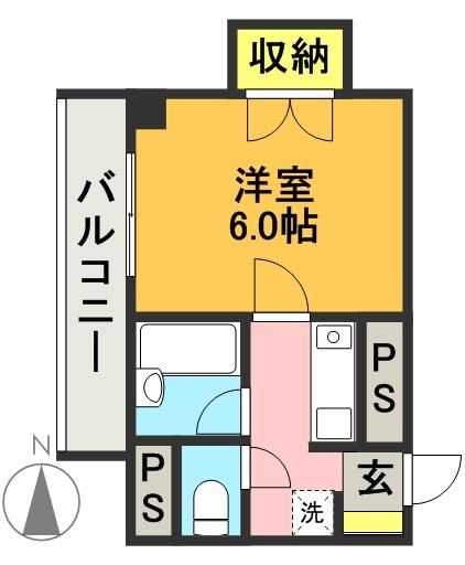 中島ビルディング 202号室 間取り