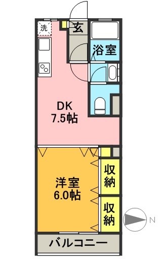 広文マンション 203号室 間取り