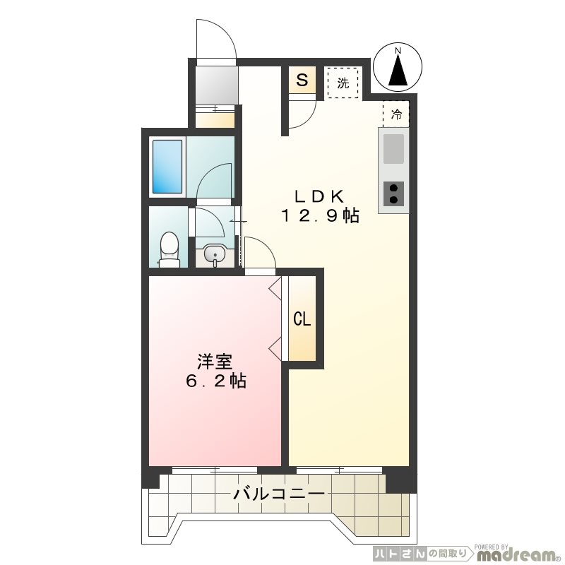 ソーワ梅丘マンション 502号室 間取り