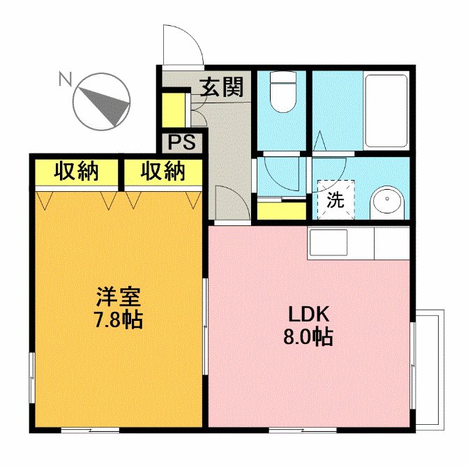 パインハイム 間取り図