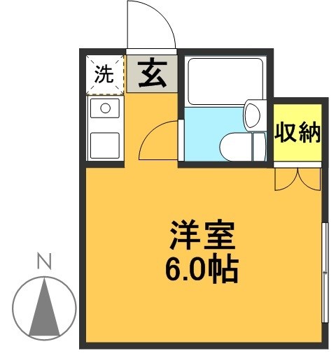 エスコート・ユーアイ 101号室 間取り
