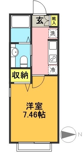 プリマヴェーラ 103号室 間取り