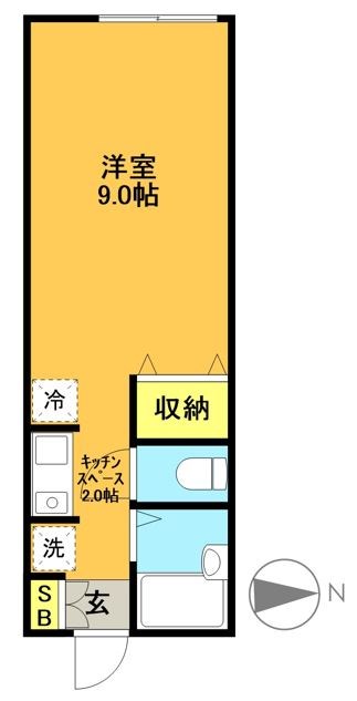 ラ・ヴェルデ松原 103号室 間取り