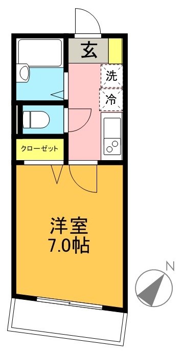 アベニール東松原 間取り図