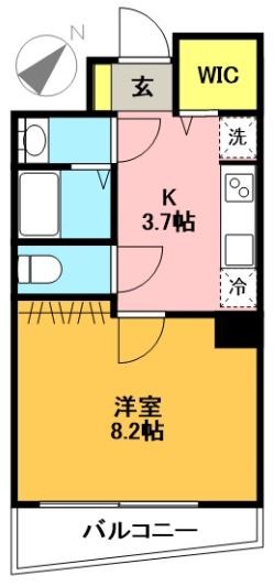 アジュール松原 302号室 間取り