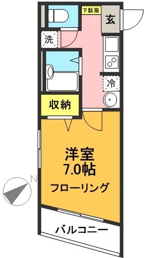 アベニール東松原 間取り図
