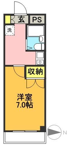 アゼリア明大前 203号室 間取り