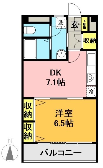 サンライズマンション 間取り図