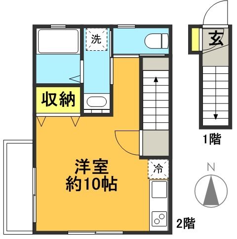 ノーステラス高井戸 202号室 間取り