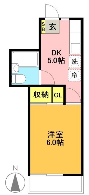 コスモハイツ 間取り図