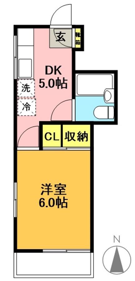 コスモハイツ 間取り図