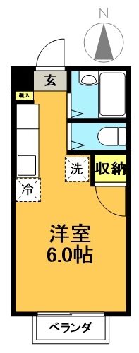 プレジオ代田 101号室 間取り