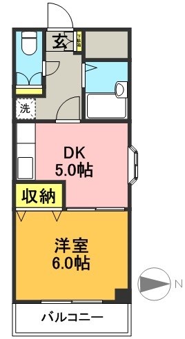 アゼリア明大前 501号室 間取り