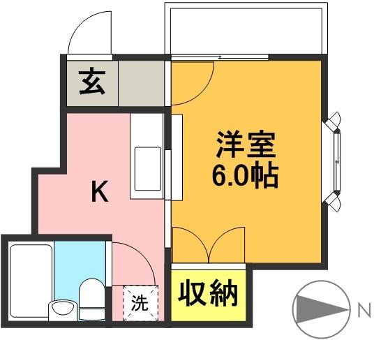 ヒル・サイド 101号室 間取り