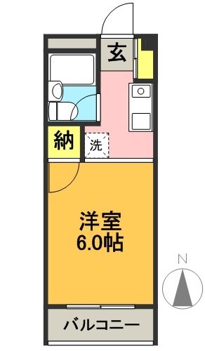 メゾン清田 203号室 間取り