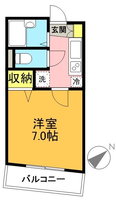 アベニール東松原 間取り図