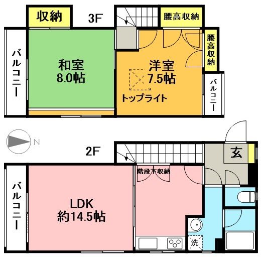 第五正吉マンション 間取り図