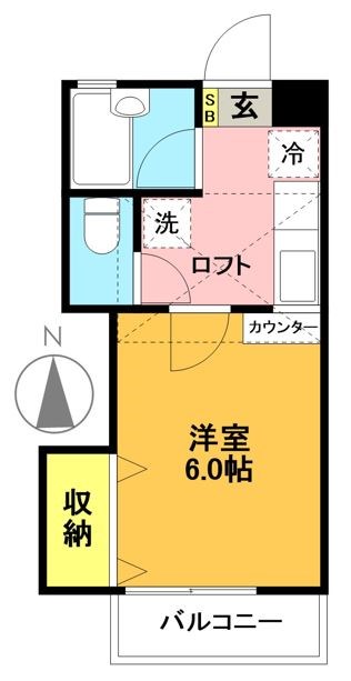羽根木パークヒルⅡ 202号室 間取り