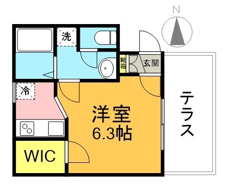 ハイツden松原 101号室 間取り