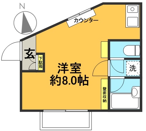 アルカ 101号室 間取り