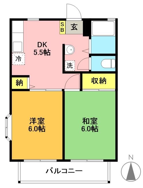 ラ・ビアンローズ 間取り図