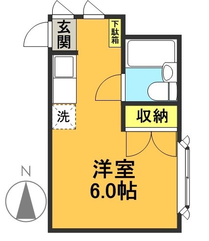 ベルエポック 202号室 間取り