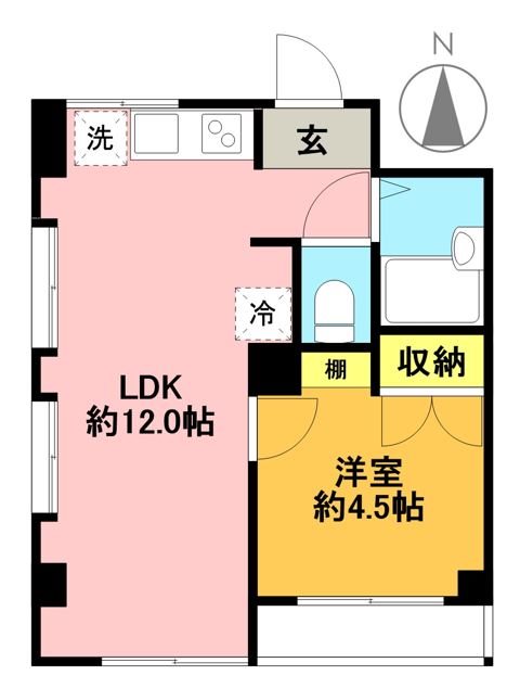アライハイツ 305号室 間取り