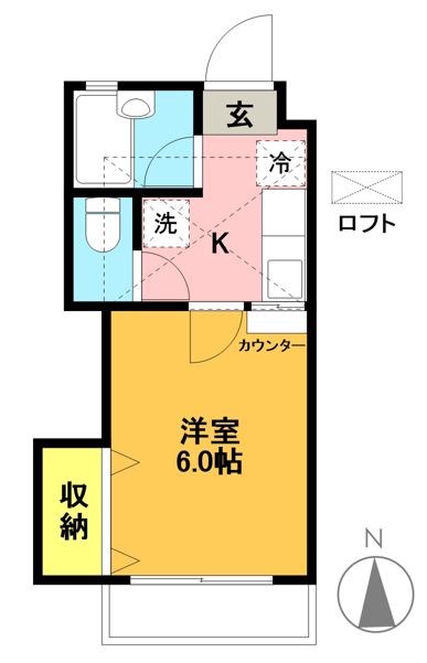 羽根木パークヒルⅡ 105号室 間取り