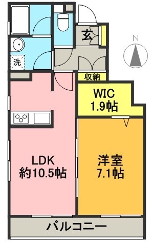 レセーナ松原 101号室 間取り