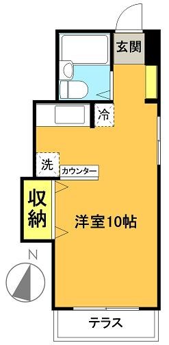 グレース松原 101号室 間取り