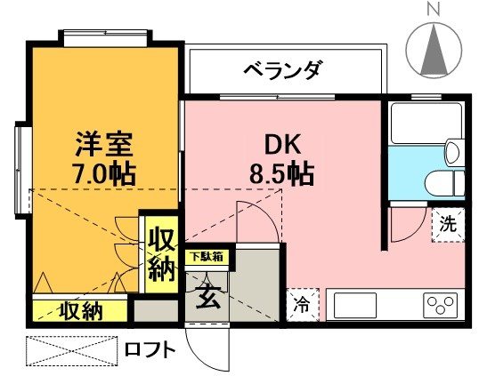アーバンハイツ松原 間取り図