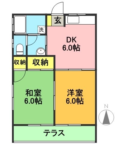 みのりハイム 間取り図