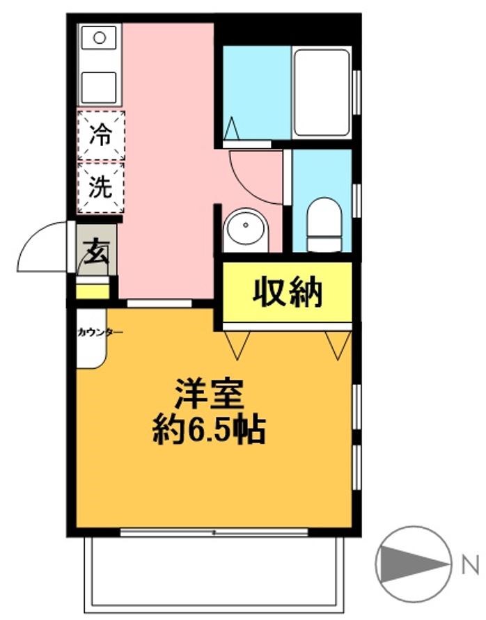 クレスト松原 201号室 間取り