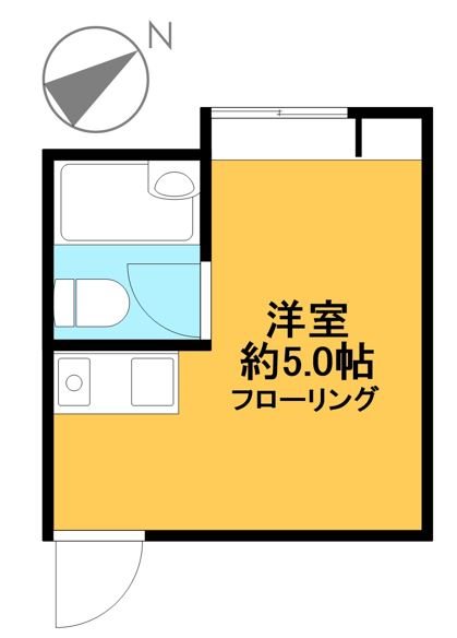 緑樹荘 5号室 間取り