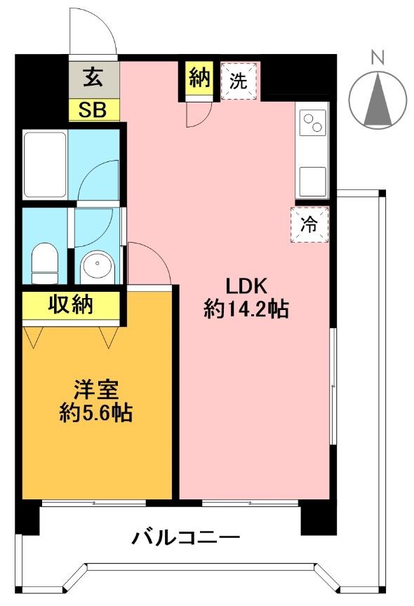 ソーワ梅丘マンション 404号室 間取り