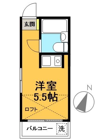 パーク幡ヶ谷 207号室 間取り