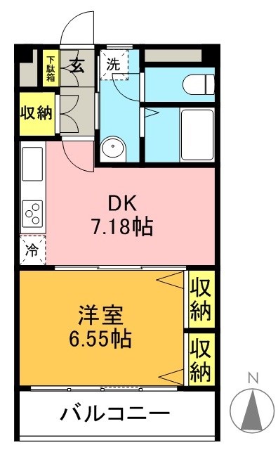 サンライズマンション 403号室 間取り