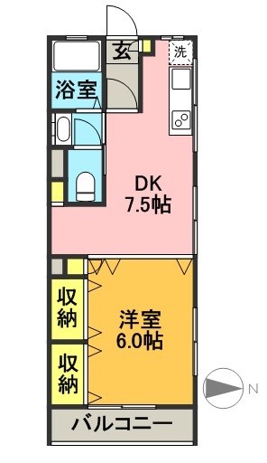 広文マンション 205号室 間取り