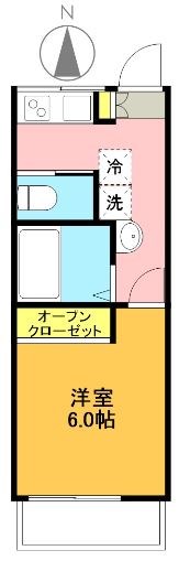 徳升ハイツ 202号室 間取り