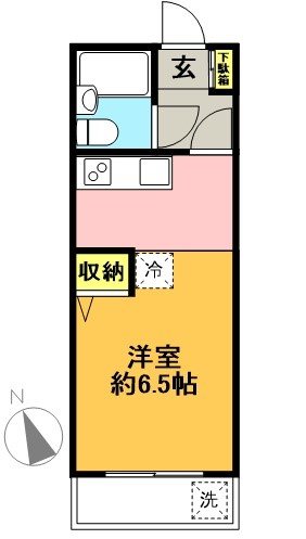 片山コーポ 205号室 間取り