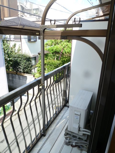 フラットハギワラ ベランダ