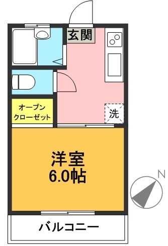 メゾンドゥルルベ 202号室 間取り