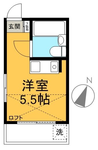 パーク幡ヶ谷 207号室 間取り